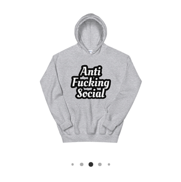 Anti Fucking Social Hoodie - Picture 5 of 8